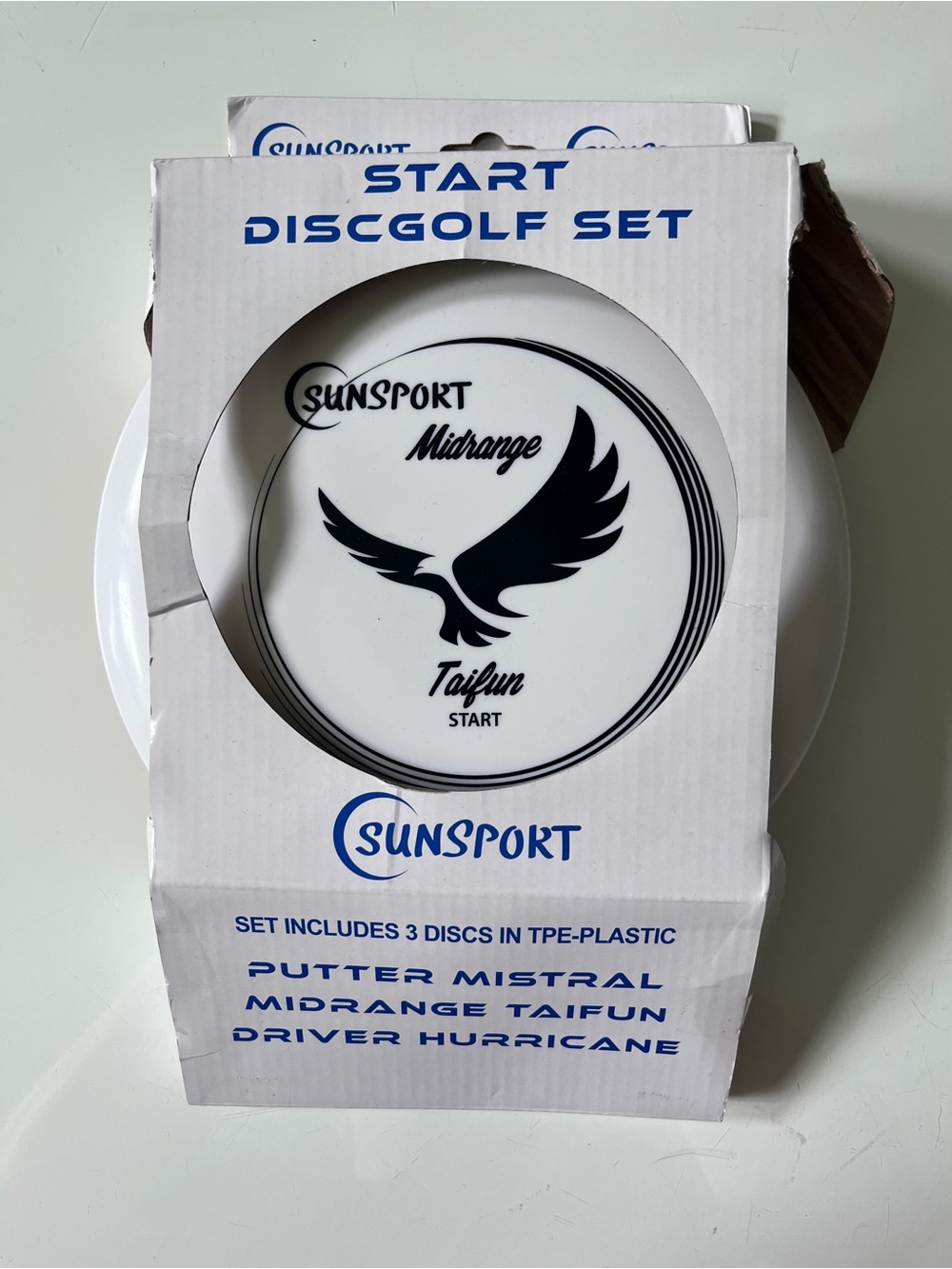 White/Orange/Blue Disc Golf Starter Set